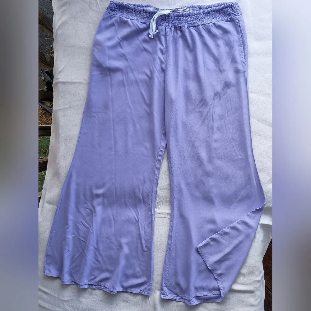 Jams World Purple Smocked Pants - Picture 1 of 3